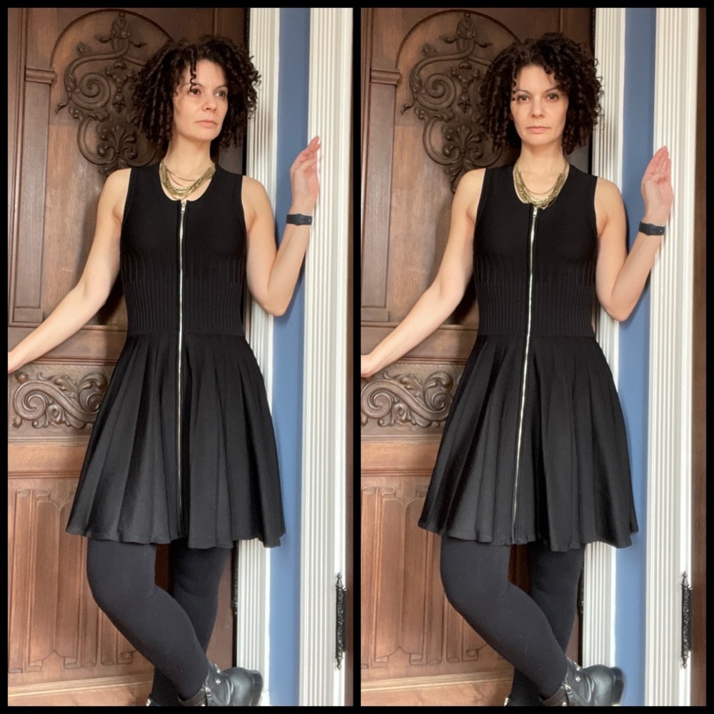Parker Fit and Flare Dress Black size small